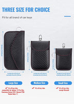 Lanpard Faraday Car Key Signal Blocking Pouch – 2 Pack RFID Anti-Theft Case