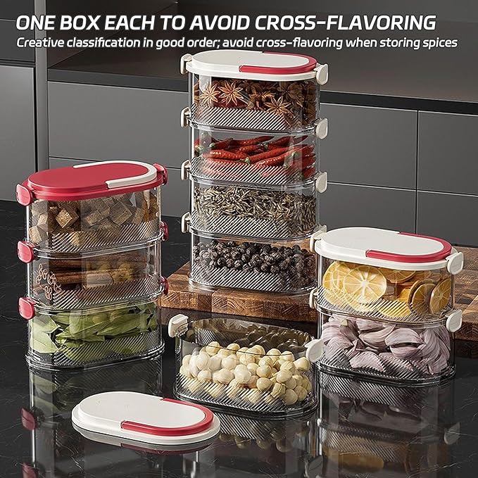 3-Layer Stackable Spice Organizer