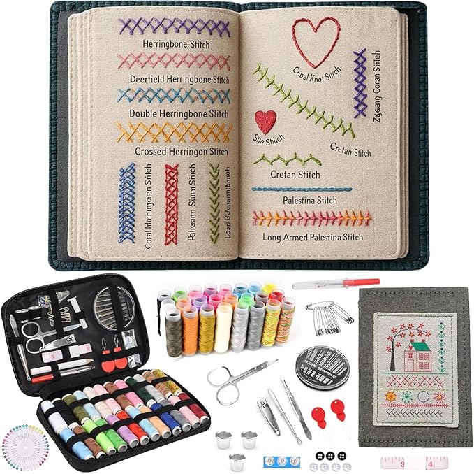 Beginner Embroidery Stitch Book Kit