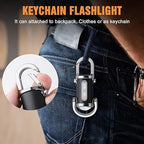 Rechargeable Mini COB Keychain Flashlight