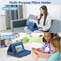 KDD Foldable Tablet Pillow Stand – Soft Lap & Bed Holder with Pocket