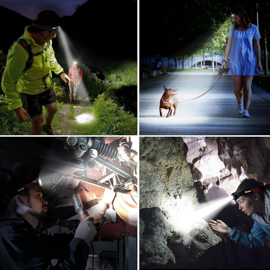 Blukar Rechargeable LED Head Torch 2000L