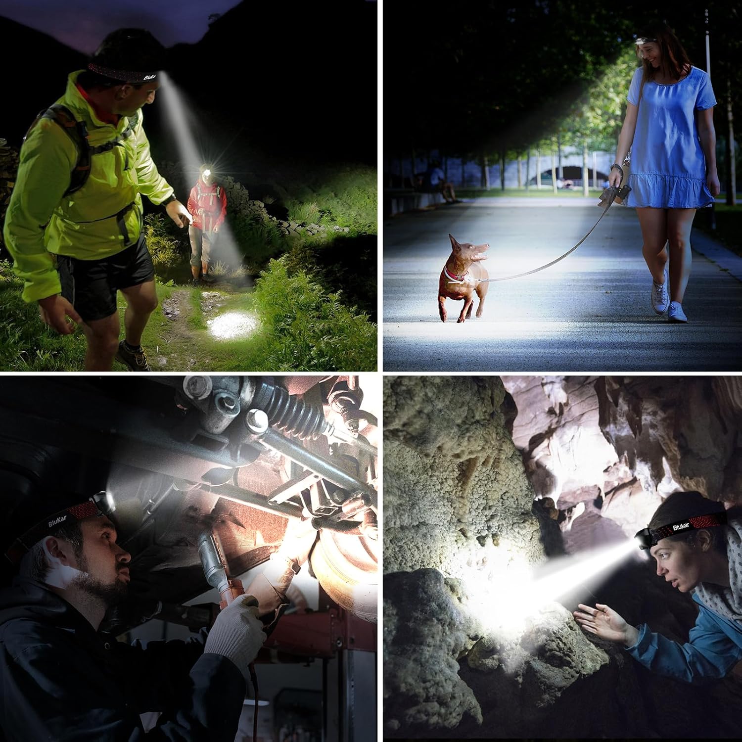 Blukar Rechargeable LED Head Torch 2000L