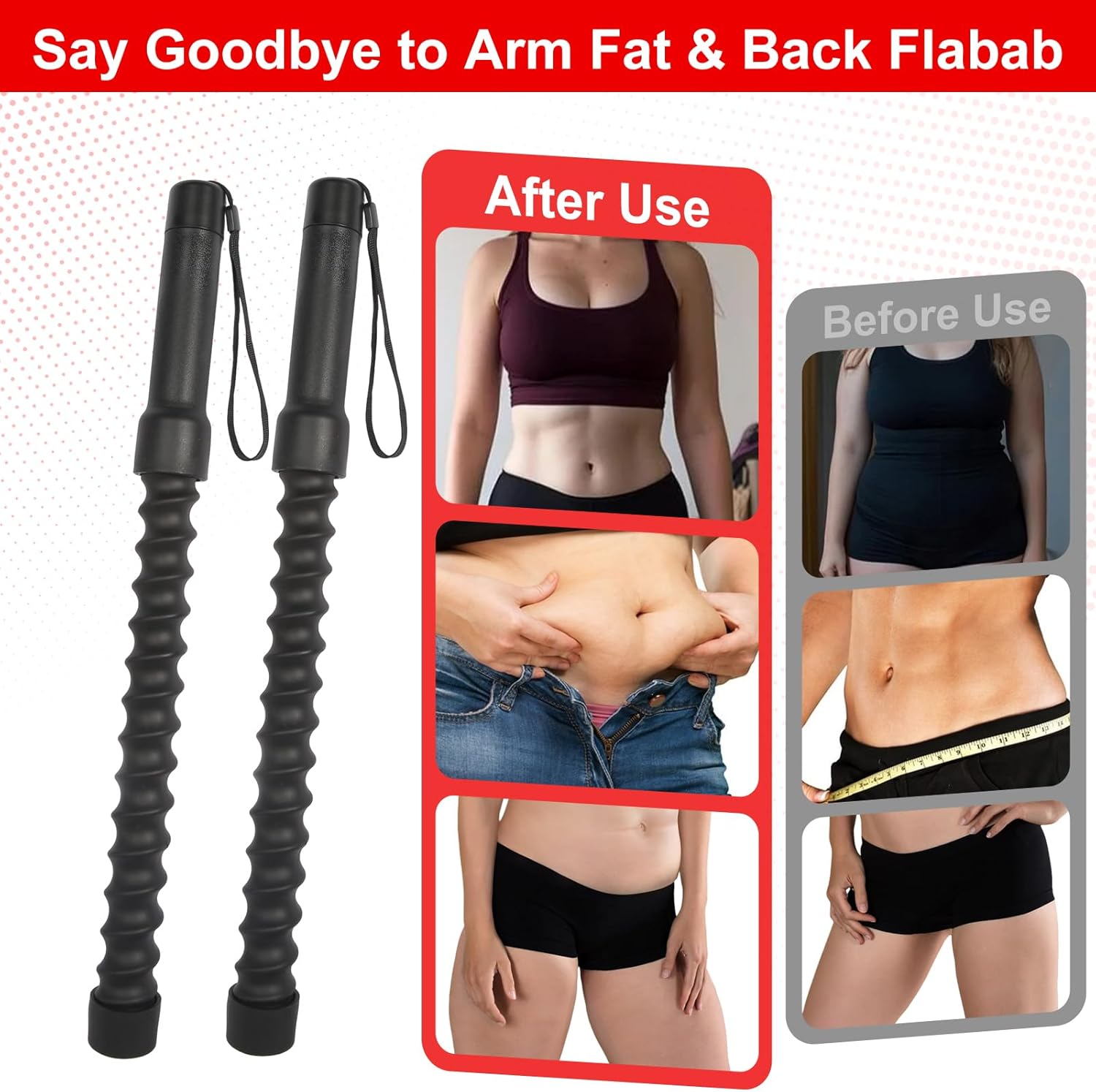 2-Pack Ropeless Weighted Battle Ropes – Portable Home & Outdoor Workout