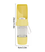 2-in-1 Portable Pet Travel Bottle – Water & Food Feeder for Dogs & Cats