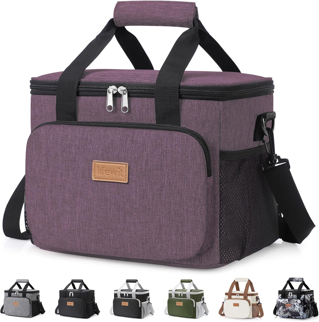 Lifewit 8.5L Insulated Lunch Bag – 12 Can Soft Cooler Tote (Black)