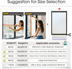 Lifetree Frosted Window Privacy Film – Static Cling Opaque Glass Cover 44.5×200 cm