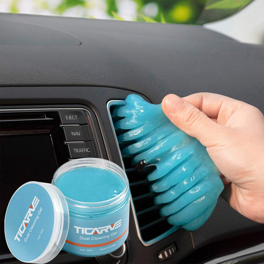 TICARVE Car Cleaning Gel – Interior Detailing Putty for Dust Removal, Vents & Keyboard (5.6oz)