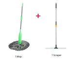 2-in-1 Self-Wringing Microfiber Mop