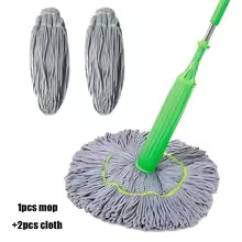 2-in-1 Self-Wringing Microfiber Mop