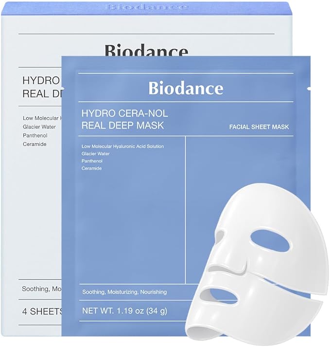 BIODANCE Bio-Collagen Hydrogel Face Mask – Pore Tightening & Glass Skin Care (4 PCS)