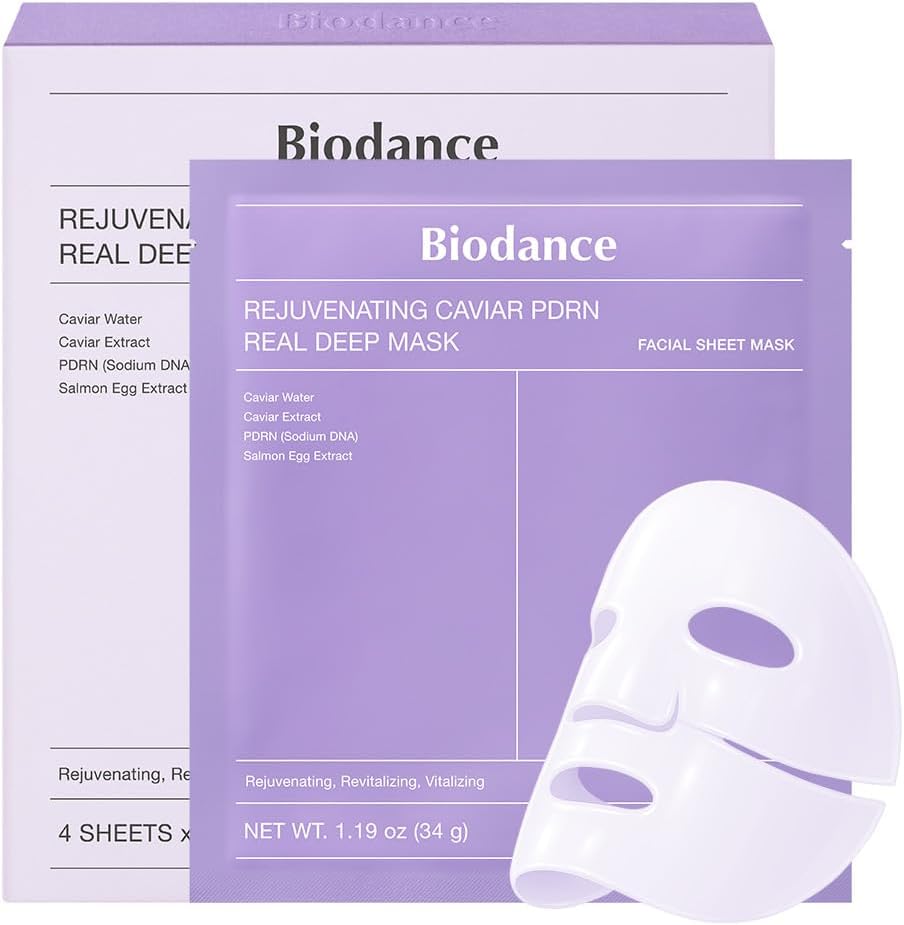 BIODANCE Bio-Collagen Hydrogel Face Mask – Pore Tightening & Glass Skin Care (4 PCS)
