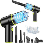 KMM 9000Pa Handheld Car Vacuum & Air Duster – High-Power LED Cleaner with Multi-Nozzles for Car, Home & Pets