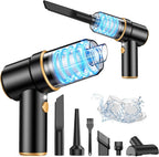 KMM 9000Pa Handheld Car Vacuum & Air Duster – High-Power LED Cleaner with Multi-Nozzles for Car, Home & Pets