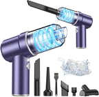 KMM 9000Pa Handheld Car Vacuum & Air Duster – High-Power LED Cleaner with Multi-Nozzles for Car, Home & Pets