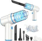 KMM 9000Pa Handheld Car Vacuum & Air Duster – High-Power LED Cleaner with Multi-Nozzles for Car, Home & Pets