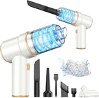 KMM 9000Pa Handheld Car Vacuum & Air Duster – High-Power LED Cleaner with Multi-Nozzles for Car, Home & Pets